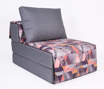 Бескаркасное кресло-кровать Харви, серый - сноу манго в Новосибирске - предосмотр