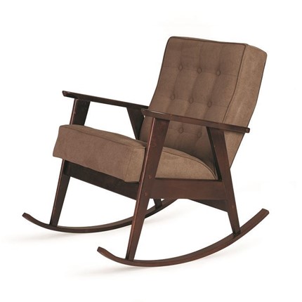 Кресло-качалка Ретро (темный тон / 05 - коричневый) в Новосибирске - изображение