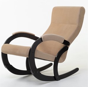Кресло-качалка в гостиную Корсика, ткань Amigo Beige 34-Т-AB в Бердске