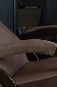 Кресло-качалка в гостиную Корсика, ткань Amigo Coffee 34-Т-AC в Новосибирске - предосмотр 8