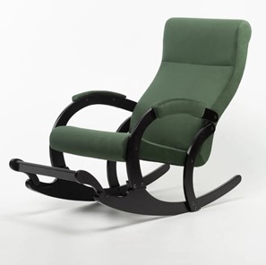 Кресло-качалка в гостиную Марсель, ткань Amigo Green 33-Т-AG в Новосибирске