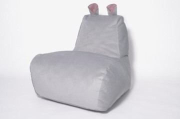 Кресло-мешок КлассМебель Бегемот серый в Новосибирске