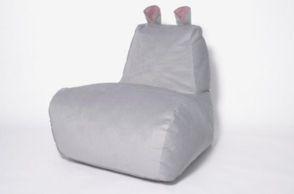 Кресло-мешок Бегемот серый в Новосибирске - изображение