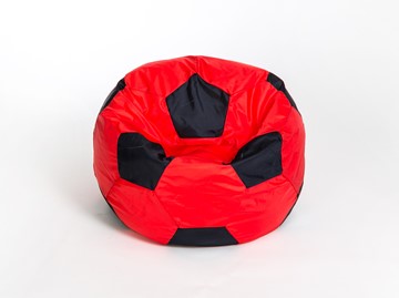 Кресло-мешок КлассМебель Мяч большой, красно-черный в Новосибирске