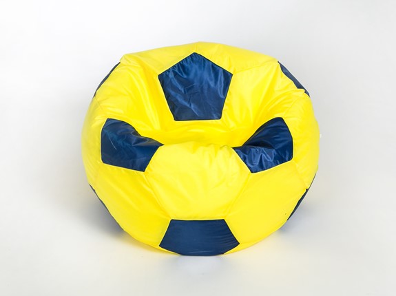 Кресло-мешок Мяч малый, желто-синий в Новосибирске - изображение