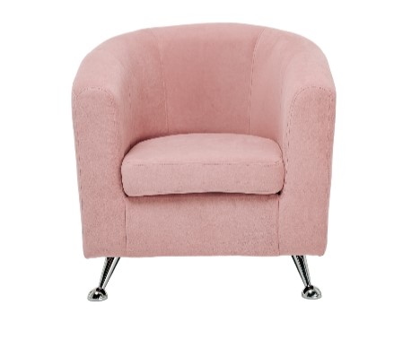 Кресло на ножках Брамс розовый в Новосибирске - изображение