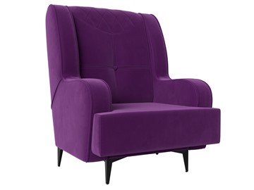 Кресло Неаполь, фиолетовый (микровельвет) в Новосибирске - предосмотр