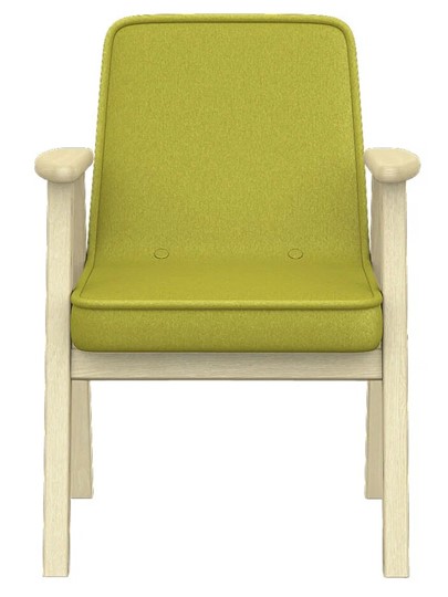Кресло мягкое Ретро ткань лайм, каркас лак в Новосибирске - изображение 3