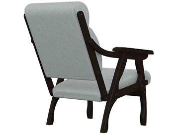 Кресло Вега 10 ткань серый, каркас венге в Новосибирске - предосмотр 2