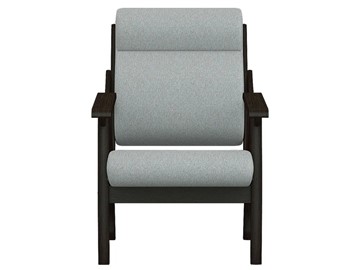 Кресло Вега 10 ткань серый, каркас венге в Новосибирске - предосмотр 4