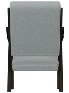 Кресло Вега 10 ткань серый, каркас венге в Новосибирске - предосмотр 5