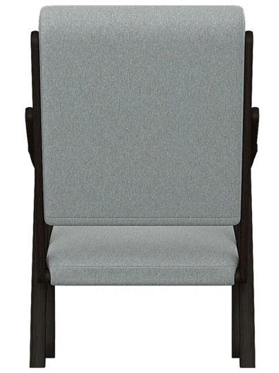 Кресло Вега 10 ткань серый, каркас венге в Новосибирске - изображение 5