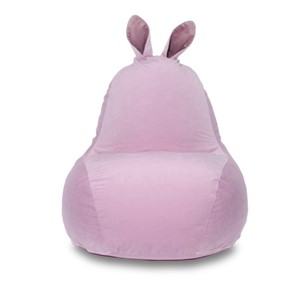 Кресло-игрушка Зайка (короткие уши), розовый в Бердске