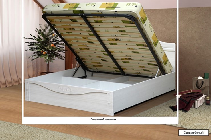 Кровать с механизмом двуспальная Ева-10 2000х1800 в Новосибирске - изображение 1