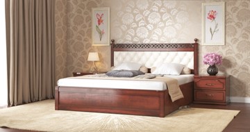 Спальная кровать СВ-Стиль Ричард 160*200 с основанием в Новосибирске