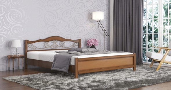 Кровать спальная Ковка 160*190 с основанием в Новосибирске - изображение