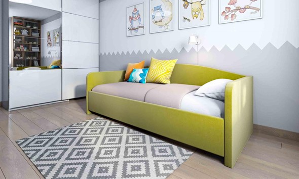 Кровать 1-спальная Uno 80х200 с основанием в Новосибирске - изображение
