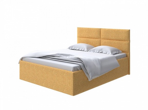 Кровать двухспальная Clever 200х200 без кроватного основания Букле (Beatto Куркума) в Новосибирске - изображение