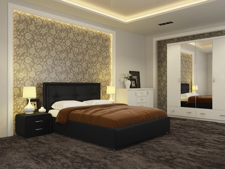Двуспальная кровать Adele размер 160*200 с основанием в Новосибирске - изображение 3