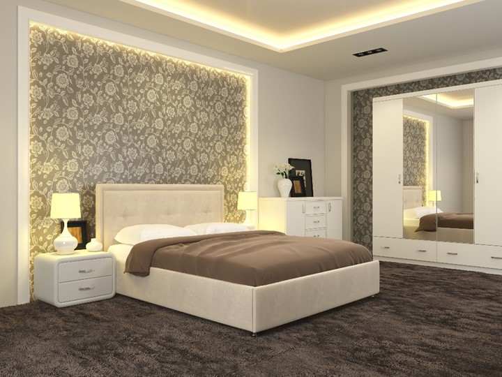 Двуспальная кровать Adele размер 160*200 с основанием в Новосибирске - изображение 4