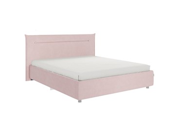Двуспальная кровать Альба 1.6, нежно-розовый (велюр) в Новосибирске
