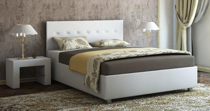 Спальная кровать Ameli с ортопедической решеткой 160х200 в Новосибирске - изображение 2