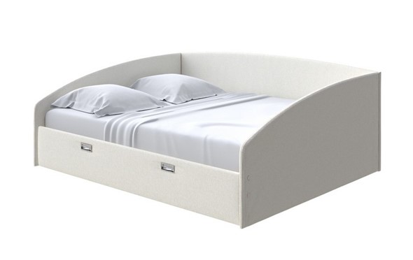 Кровать 2-спальная Bono 160х200, Искусственная шерсть (Лама Лён) в Новосибирске - изображение