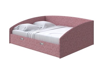 Спальная кровать Bono 160х200, Рогожка (Levis 62 Розовый) в Новосибирске