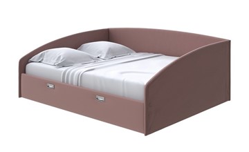 Двуспальная кровать Bono 180х200, Экокожа (Молочный шоколад) в Новосибирске