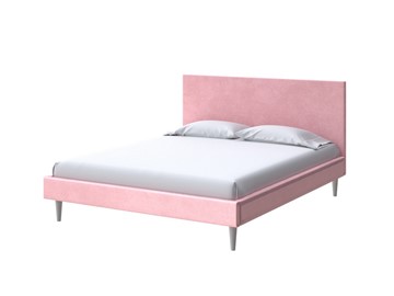 Спальная кровать Claro 160х200, Велюр (Casa Жемчужно-розовый) в Новосибирске