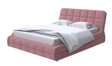 Спальная кровать Corso-6 140x200, Рогожка (Levis 62 Розовый) в Новосибирске