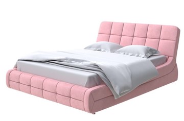 Спальная кровать Corso-6 180х200, Велюр (Casa Жемчужно-розовый) в Новосибирске