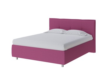 Двуспальная кровать Lino 200х200, Рогожка (Savana Berry (фиолетовый)) в Новосибирске
