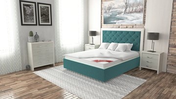 Двуспальная кровать Манхэттен 180х200 (с основанием), с высотой спинки - 140 см в Новосибирске - предосмотр 6