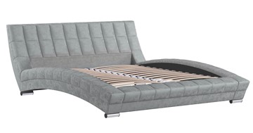Двуспальная кровать Оливия 160 арт. Дарлинг грей сандал (светло-серый) с основанием в Новосибирске - предосмотр 2