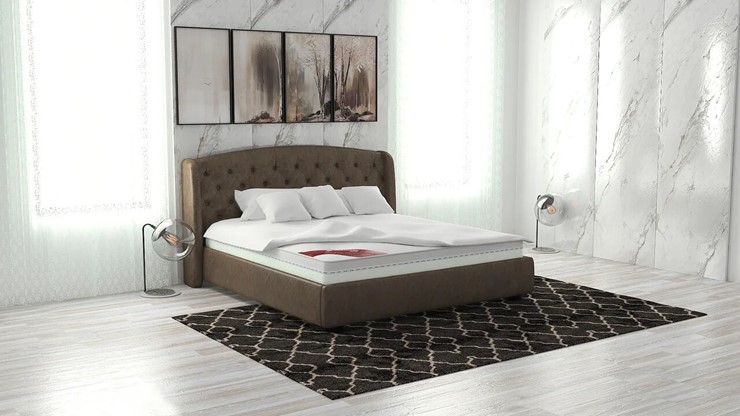 Двуспальная кровать Сильва 180х200 (с основанием) в Новосибирске - изображение 11