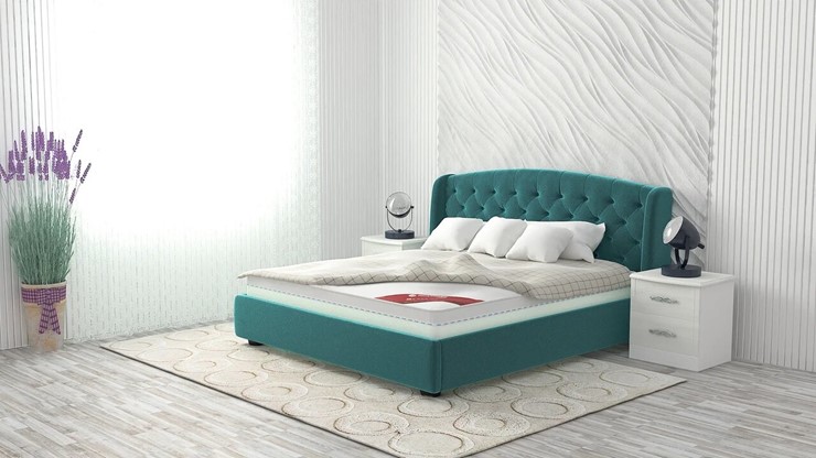 Двуспальная кровать Сильва 180х200 (с основанием) в Новосибирске - изображение 8