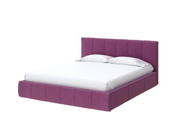 Кровать в спальню Varna Grand 180х200, Рогожка (Savana Berry (фиолетовый)) в Новосибирске