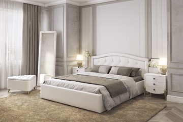 Кровать в спальню Верона 1,6 белый (экокожа) в Новосибирске - предосмотр 3