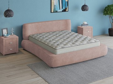 Двуспальная кровать Zephyr 160х200, (Велсофт Винтажный розовый) в Новосибирске