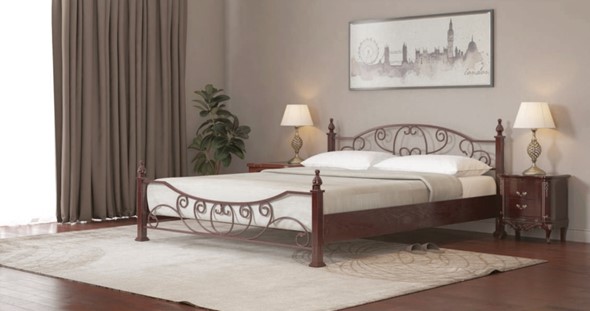 Кровать спальная Барон 160*195 с основанием в Новосибирске - изображение