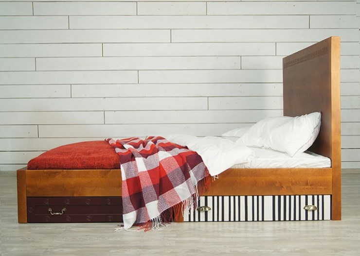 Кровать 2-спальная Gouache Birch с ящиками (M10516ETG/4) в Новосибирске - изображение 6