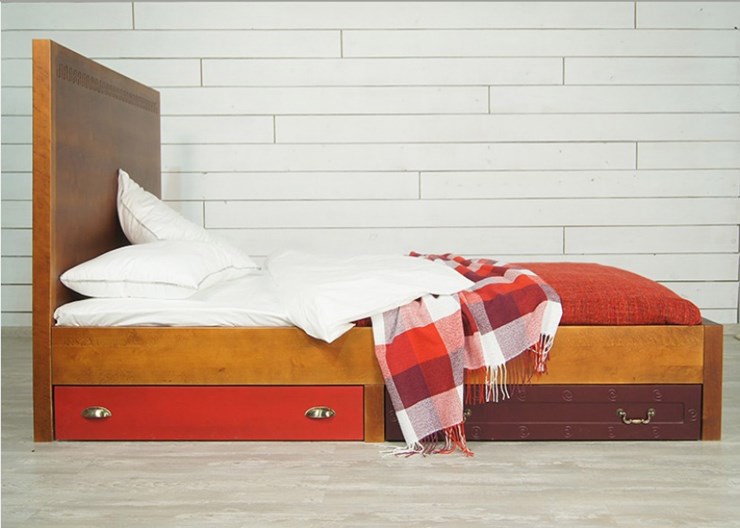 Кровать 2-спальная Gouache Birch с ящиками (M10516ETG/4) в Новосибирске - изображение 5