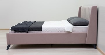 Двуспальная кровать с механизмом Мелисса 160,арт. Тори 45 велюр (ява) + кроватное дно в Новосибирске - предосмотр 3