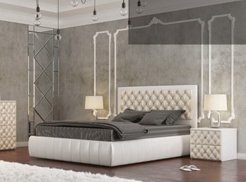 Кровать в спальню СВ-Стиль Вита 140*190 с основанием в Новосибирске