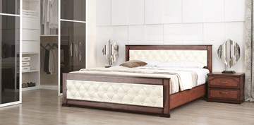 Кровать в спальню СВ-Стиль Стиль 2, 160х190, кожзам, с основанием в Новосибирске