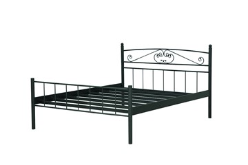 Двухспальная кровать 42.27-01 ЛАЦИО, металл черный в Новосибирске