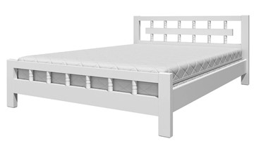 Спальная кровать Натали-5 (Белый Античный) 140х200 в Бердске