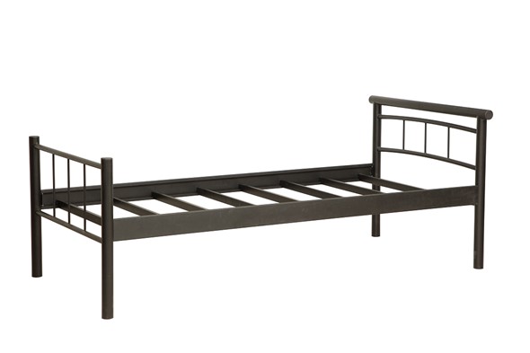 Кровать односпальная 42.25-01 ТОКИО, металл черный в Новосибирске - изображение