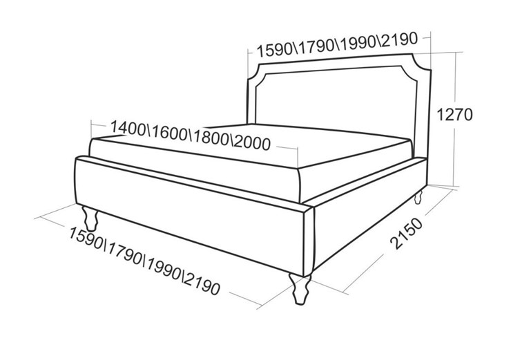 Кровать с механизмом Леонардо 2190 в Новосибирске - изображение 5